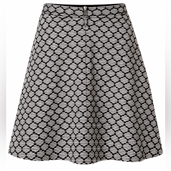 Zara Dresses & Skirts - ZARA Woman Black & Ivory Textured A-Line Skirt | Size M